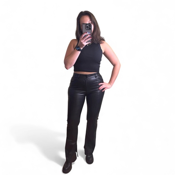 Zara Leather Pants - Picture 1 of 5